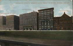 Michigan Avenue looking South from Van Buren Street Postcard