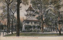 The Chinese Pagoda at Mineral Spring in Garfield Park Postcard