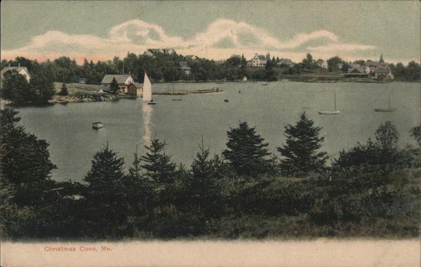 Christmas Cove Maine South Bristol, ME Postcard