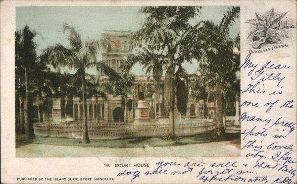 Court House Honolulu HI Postcard