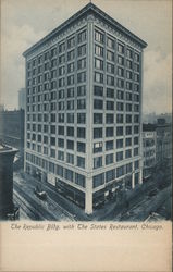 The Republic Building with The States Restaurant Chicago, IL Postcard Postcard Postcard