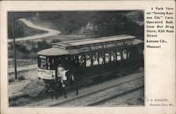 A Park View on "Seeing Kansas City" Cars Missouri Postcard Postcard Postcard