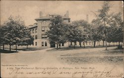 New Mechanical Building, University of Michigan Postcard