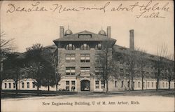 New Engineering Building University of Michigan Postcard