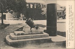 Memorial erected in honor of the University of Michigan Men who fought in the Spanish American War Postcard