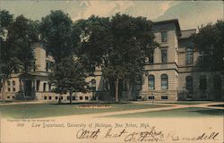 Law Department University of Michigan Postcard