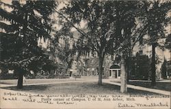 Pretty Corner of Campus, U. of M. Ann Arbor, MI Postcard Postcard Postcard