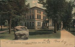 Law Department, University of Michigan Postcard