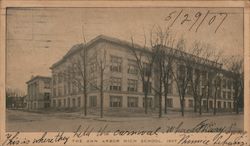 The Ann Arbor High SChool 1907 Postcard