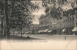 Main Street from Post Office Ann Arbor, MI Postcard Postcard Postcard