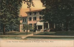 President House, University of Michigan Postcard