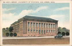 New Library, University of Michigan Postcard