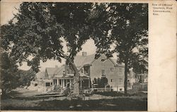 Row of Officers' Quarters Postcard