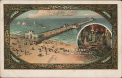 Heinz Ocean Pier - Extending 1000 Feet into the Ocean Postcard