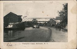 Champlain Canal Stillwater, NY Postcard Postcard Postcard