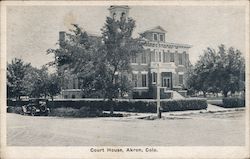 Court House Akron, CO Postcard Postcard Postcard