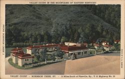 Valley Court in the Mountains of Eastern Kentucky Robinson Creek, KY Postcard Postcard Postcard