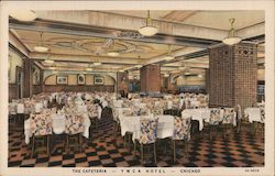 The Cafeteria - YMCA Hotel Chicago, IL Postcard Postcard Postcard