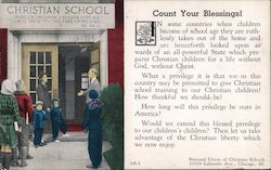 Christian School - Count Your Blessings! Chicago, IL Postcard Postcard Postcard