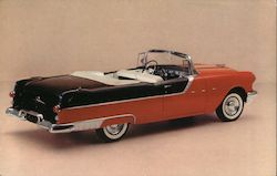 Pontiac Star Chief Convertible - Raven Black over Bolero Red Postcard