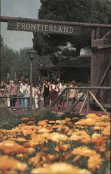 Frontierland Entrance at Disneyland Postcard Postcard Postcard