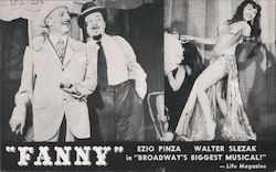 Fanny - Ezio Pinza and Walter Slezak in Broadway's Biggest Musical Performers & Groups Postcard Postcard Postcard