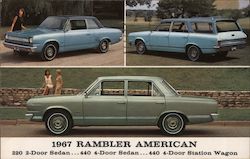 1967 Rambler American Cars Postcard Postcard Postcard