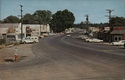 Business Street Burney, CA Postcard Postcard Postcard