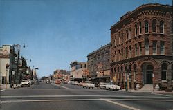 Street Scene with Buildings in Woodland California Postcard