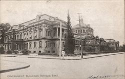 Government Buildings Trinidad BWI Postcard