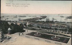 Odessa. Bird's eye view of port Ukraine Russia Postcard Postcard Postcard