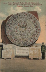 Museo Nacional, Piedra del sol, Mexico Postcard