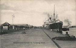 Coal loading dock at Tandjong Priok Tanjung Priok, Indonesia Postcard Postcard Postcard