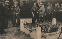 Visite de leurs Magestés le Roi et la Reine d'Engleterre au Memorial d'Edith cavell Louvain-Brussels, Belgium Postcard Postcard Postcard