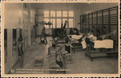 Girls In School Gymnasium, TB Preventorium Postcard