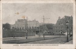 Kriegsschule Und Eisenbahn-Prásidialgebaude Postcard