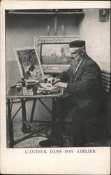 L'Auteur Dans Son Atelier France Postcard Postcard Postcard