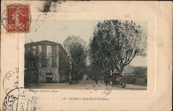 Avenue de la Gare Alais, France Postcard Postcard Postcard