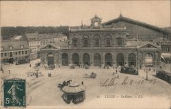 Lille - La Gare Postcard