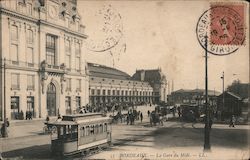 BORDEAUX - La Gare du Midi France Postcard Postcard Postcard