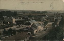 La Gare et le Port, Prises de la Butte Vouziers, France Postcard Postcard Postcard