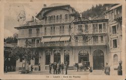 Leysin - Gare du Feydey Postcard