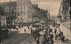 MARSEILLE - Rue Cannebiere Postcard