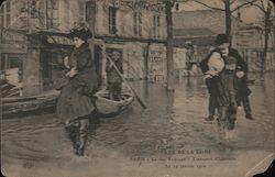 La Rue remusat - Transport d'Habitants Postcard