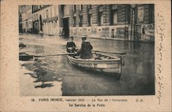 Paris Inonde France Postcard Postcard Postcard