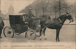 Les Fennes Cocher a Paris France Postcard Postcard Postcard