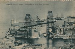 Pont Tranabordeuv et le Fort St. Jean Postcard