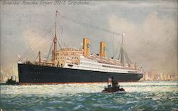 Svemska Amerika Linjen M/S Gripsholm Steamers Postcard Postcard Postcard