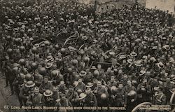 Loyal North Lancashire Regiment Cheering When Ordered to the Trenches World War I Postcard Postcard Postcard