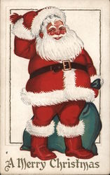 Santa Claus - A Merry Christmas Postcard Postcard Postcard